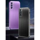 For OPPO Reno6 Cool Sharp Series Aluminum Plate Brushed Lens All-inclusive Protective Case(Roland Purple) - 2