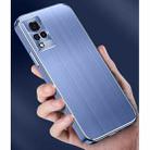 For vivo S9e Cool Sharp Series Aluminum Plate Brushed Lens All-inclusive Protective Case(Sky Blue) - 7