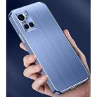 For vivo S10 / S10 Pro Cool Sharp Series Aluminum Plate Brushed Lens All-inclusive Protective Case(Sky Blue) - 7