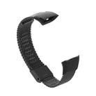 For Honor Band 4 / 5 MIJOBS Milan Stainless Steel Metal Buckle Watch Band(Black) - 1