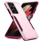 For Samsung Galay S21 Ultra 5G Pioneer Armor Heavy Duty PC + TPU Shockproof Case(Pink) - 1