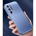 For Huawei P40 Pro Cool Sharp Series Aluminum Plate Brushed Lens All-inclusive Protective Case(Space Gray) - 7
