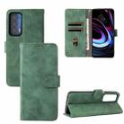 For Motorola Edge (2021) Solid Color Skin Feel Magnetic Buckle Horizontal Flip PU Leather Case with Holder & Card Slots & Wallet(Green) - 1