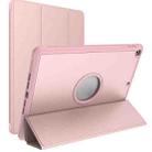 For iPad 10.2 2021 / 2020 / 2019 Shockproof Horizontal Flip TPU + PU Leather Case with 3-folding Holder & Pen Slot(Rose Gold) - 1