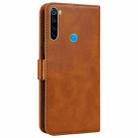 For Xiaomi Redmi Note 8 2021 Embossed Cat Butterflies Pattern Horizontal Flip Leather Case with Card Slot & Holder & Wallet(Orange) - 3