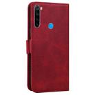 For Xiaomi Redmi Note 8 2021 Embossed Cat Butterflies Pattern Horizontal Flip Leather Case with Card Slot & Holder & Wallet(Red) - 3