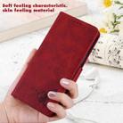 For Xiaomi Redmi Note 8 2021 Embossed Cat Butterflies Pattern Horizontal Flip Leather Case with Card Slot & Holder & Wallet(Red) - 7