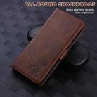 For Xiaomi Redmi Note 8 2021 Embossed Cat Butterflies Pattern Horizontal Flip Leather Case with Card Slot & Holder & Wallet(Brown) - 6