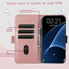 For Xiaomi Redmi Note 8 2021 Embossed Cat Butterflies Pattern Horizontal Flip Leather Case with Card Slot & Holder & Wallet(Pink) - 4