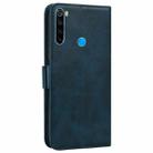 For Xiaomi Redmi Note 8 2021 Embossed Cat Butterflies Pattern Horizontal Flip Leather Case with Card Slot & Holder & Wallet(Blue) - 3