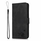 For Xiaomi Redmi Note 9 Embossed Cat Butterflies Pattern Horizontal Flip Leather Case with Card Slot & Holder & Wallet(Black) - 2