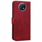 For Xiaomi Redmi Note 9 5G / Note 9T Embossed Cat Butterflies Pattern Horizontal Flip Leather Case with Card Slot & Holder & Wallet(Red) - 3