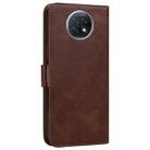 For Xiaomi Redmi Note 9 5G / Note 9T Embossed Cat Butterflies Pattern Horizontal Flip Leather Case with Card Slot & Holder & Wallet(Brown) - 3
