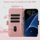 For Xiaomi Redmi Note 9 5G / Note 9T Embossed Cat Butterflies Pattern Horizontal Flip Leather Case with Card Slot & Holder & Wallet(Pink) - 4