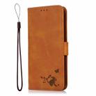 For Xiaomi Redmi Note 10 4G / 10s Embossed Cat Butterflies Pattern Horizontal Flip Leather Case with Card Slot & Holder & Wallet(Orange) - 2