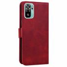 For Xiaomi Redmi Note 10 4G / 10s Embossed Cat Butterflies Pattern Horizontal Flip Leather Case with Card Slot & Holder & Wallet(Red) - 3