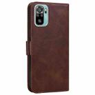 For Xiaomi Redmi Note 10 4G / 10s Embossed Cat Butterflies Pattern Horizontal Flip Leather Case with Card Slot & Holder & Wallet(Brown) - 3