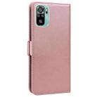 For Xiaomi Redmi Note 10 4G / 10s Embossed Cat Butterflies Pattern Horizontal Flip Leather Case with Card Slot & Holder & Wallet(Pink) - 3