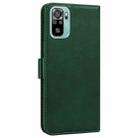 For Xiaomi Redmi Note 10 4G / 10s Embossed Cat Butterflies Pattern Horizontal Flip Leather Case with Card Slot & Holder & Wallet(Green) - 3