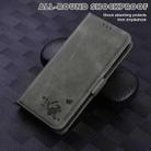 For Xiaomi Mi 11 Embossed Cat Butterflies Pattern Horizontal Flip Leather Case with Card Slot & Holder & Wallet(Grey) - 6