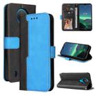For Nokia 1.4 Business Stitching-Color Horizontal Flip PU Leather Case with Holder & Card Slots & Photo Frame(Blue) - 1