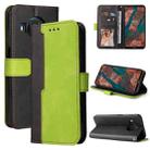 For Nokia X10 / X20 Business Stitching-Color Horizontal Flip PU Leather Case with Holder & Card Slots & Photo Frame(Green) - 1