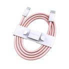 TOTUDESIGN BPD-008 Glory Series 8 Pin PD Braided Fast Charging Data Cable, Length: 1m(Pink) - 1