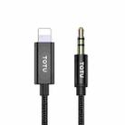 TOTUDESIGN EAUC-031 Speedy Series 8 Pin to 3.5mm AUX Audio Cable, Length: 1m(Black) - 1