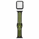 Silicone Watch Band + Protective Case with Screen Protector Set For Apple Watch Series 3 & 2 & 1 42mm(Black Yellow) - 1