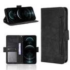 For iPhone 13 Pro Skin Feel Calf Pattern Horizontal Flip Leather Case with Holder & Card Slots & Photo Frame (Black) - 1