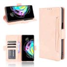 For Motorola Edge 20 Skin Feel Calf Pattern Horizontal Flip Leather Case with Holder & Card Slots & Photo Frame(Pink) - 1