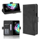 For Motorola Edge 20 Skin Feel Calf Pattern Horizontal Flip Leather Case with Holder & Card Slots & Photo Frame(Black) - 1