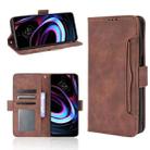 For Motorola Edge 2021 Skin Feel Calf Pattern Horizontal Flip Leather Case with Holder & Card Slots & Photo Frame(Brown) - 1