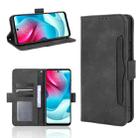 For Motorola Moto G60S Skin Feel Calf Pattern Horizontal Flip Leather Case with Holder & Card Slots & Photo Frame(Black) - 1