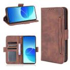 For OPPO Reno6 4G Skin Feel Calf Pattern Horizontal Flip Leather Case with Holder & Card Slots & Photo Frame(Brown) - 1