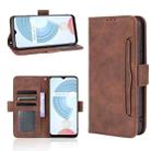 For OPPO Realme C21Y Skin Feel Calf Pattern Horizontal Flip Leather Case with Holder & Card Slots & Photo Frame(Brown) - 1