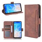 For Doogee N40 Pro Skin Feel Calf Pattern Horizontal Flip Leather Case with Holder & Card Slots & Photo Frame(Brown) - 1
