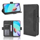 For Xiaomi Redmi 10 Skin Feel Calf Pattern Horizontal Flip Leather Case with Holder & Card Slots & Photo Frame(Black) - 1