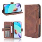 For Xiaomi Redmi 10 Skin Feel Calf Pattern Horizontal Flip Leather Case with Holder & Card Slots & Photo Frame(Brown) - 1