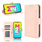 For Samsung Galaxy M21 2021 Skin Feel Calf Pattern Horizontal Flip Leather Case with Holder & Card Slots & Photo Frame(Pink) - 1