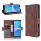 For Sony Xperia 10 III Skin Feel Calf Pattern Horizontal Flip Leather Case with Holder & Card Slots & Photo Frame(Brown) - 1