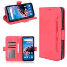 For UMIDIGI Bison Pro Skin Feel Calf Pattern Horizontal Flip Leather Case with Holder & Card Slots & Photo Frame(Red) - 1