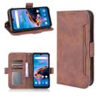 For UMIDIGI Bison Pro Skin Feel Calf Pattern Horizontal Flip Leather Case with Holder & Card Slots & Photo Frame(Brown) - 1