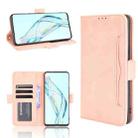 For ZTE Axon 30 5G Skin Feel Calf Pattern Horizontal Flip Leather Case with Holder & Card Slots & Photo Frame(Pink) - 1