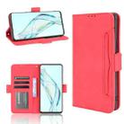 For ZTE Axon 30 5G Skin Feel Calf Pattern Horizontal Flip Leather Case with Holder & Card Slots & Photo Frame(Red) - 1