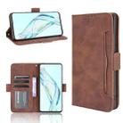 For ZTE Axon 30 5G Skin Feel Calf Pattern Horizontal Flip Leather Case with Holder & Card Slots & Photo Frame(Brown) - 1