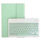 For Lenovo Pad Tab P11 Pro 11.5 inch TB-J706F LX115 Solid Color Detachable Square Keycap Bluetooth Keyboard Leather Tablet Case with Stand(Green) - 1