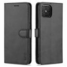 For Huawei nova 8 SE AZNS Skin Feel Calf Texture Horizontal Flip Leather Case with Card Slots & Holder & Wallet(Black) - 1