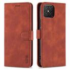 For Huawei nova 8 SE AZNS Skin Feel Calf Texture Horizontal Flip Leather Case with Card Slots & Holder & Wallet(Brown) - 1