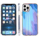 For iPhone 13 mini IMD Process Rendering Watercolor Aurora Pattern TPU + PC Shockproof Case (Blue) - 1